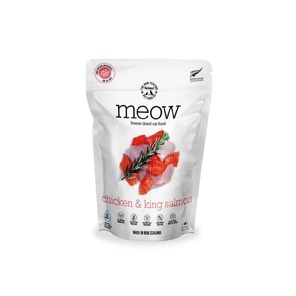 meow貓咪冷凍乾燥生食餐 - 雞+帝王鮭