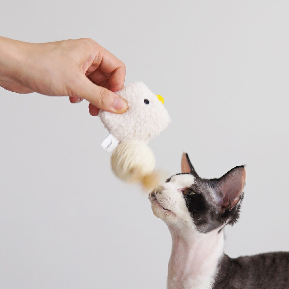 逗貓玩具 - 小雞劍麻球