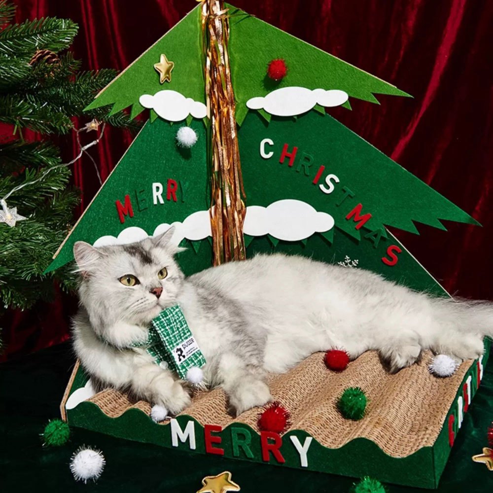 聖誕樹造型貓抓板
