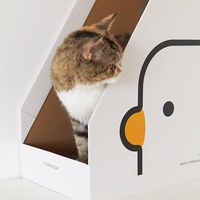 小雞書立盒貓抓板